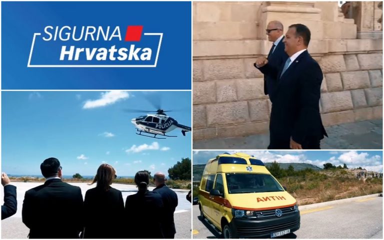 HDZ krenuo u kampanju s juga pod sloganom “Sigurna Hrvatska”