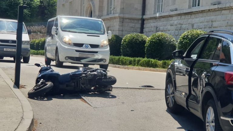 FOTO: Prometna nesreća kod Kampusa, ozlijeđen motociklist