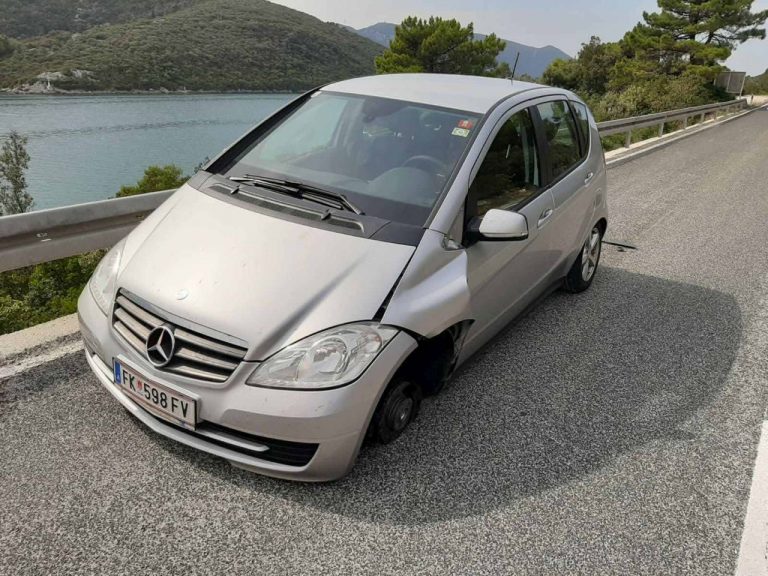 Neobična nezgoda kraj Bistrine – Mercedesu otpala rota u vožnji