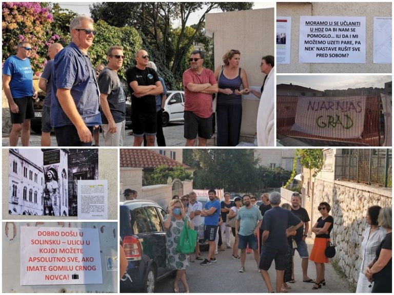 MIRNI PROSVJED STANARA SOLINSKE ULICE: Ogorčeni smo upornim oglušivanjem od strane gradske uprave