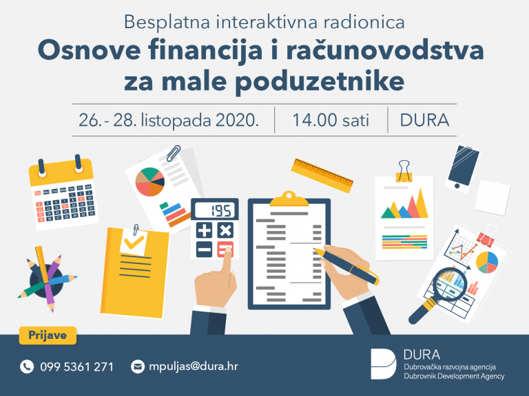 BESPLATNA RADIONICA “Osnove financija i računovodstva za male poduzetnike“