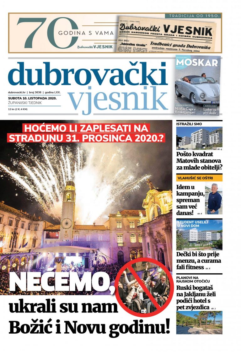 U novom broju Dubrovačkog vjesnika pročitajte!