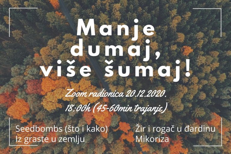 Udruga Bonsai i LAPRDU imaju preporuku za vikend – Manje dumaj, više šumaj!