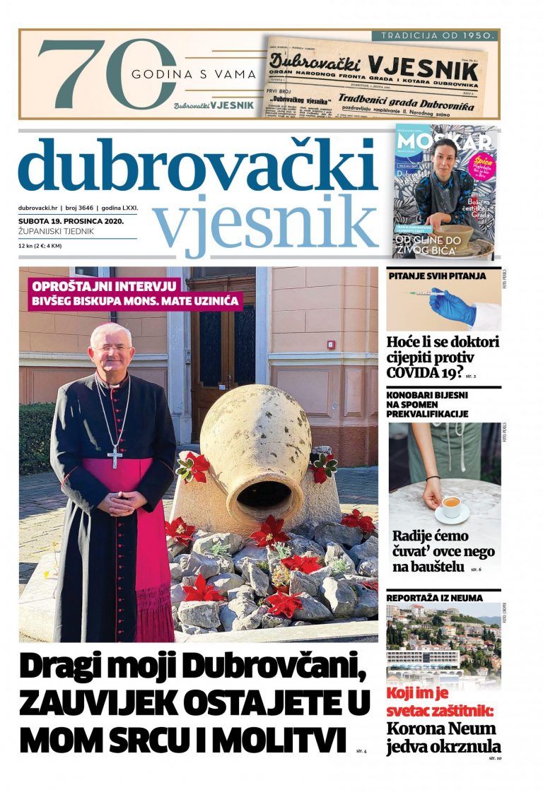 Što donosi novi broj Dubrovačkog vjesnika?