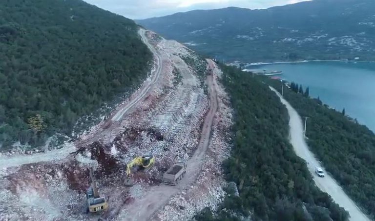 VIDEO: Pogledajte kako napreduju radovi na pristupnoj cesti za Pelješki most
