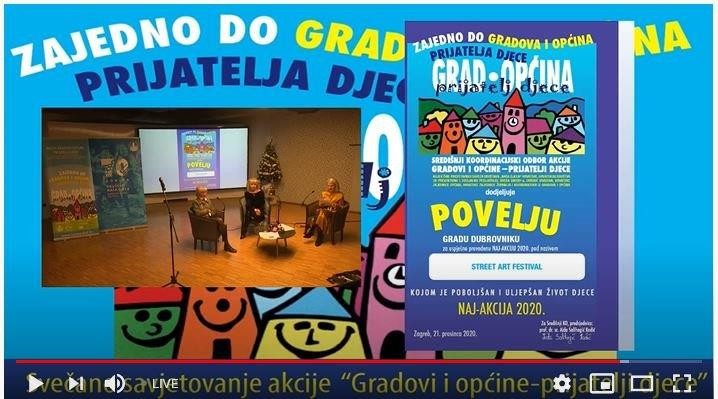 Grad Dubrovnik dobitnik povelje “Naj-akcija 2020.” za projekt Street Art Festival