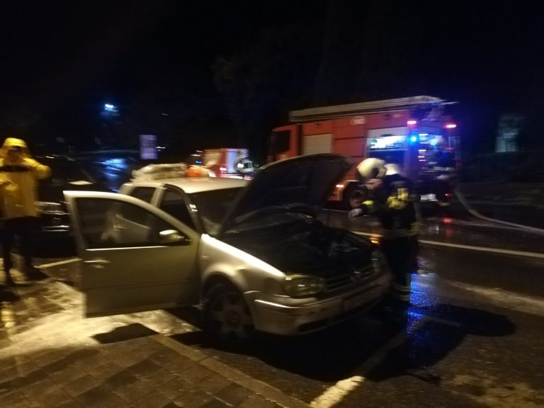 FOTO: Planuo automobil na Vojnoviću, vatrogasci gasili požar