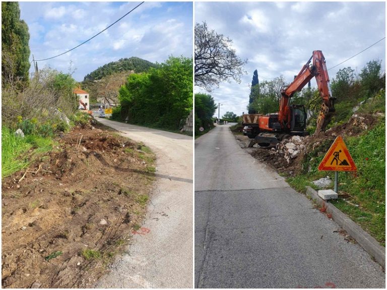 GORNJI BRGAT Započela rekonstrukcija kojom će se cesta proširit na dva kolna traka