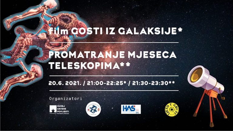 ZA VELIKE I MALE SVEMIROLJUPCE Astro večer u nedjelju u Gružu