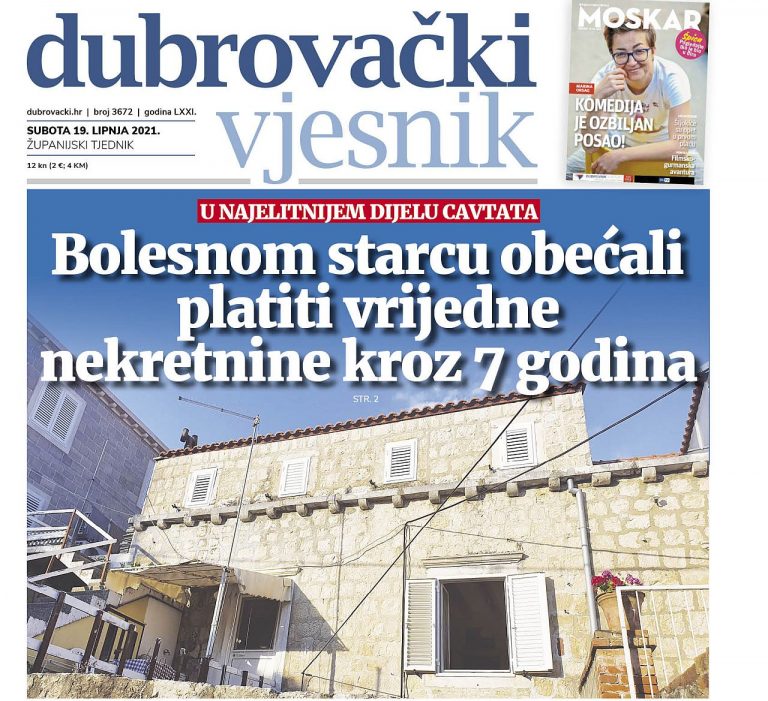 U novom broju Dubrovačkog vjesnika pročitajte!