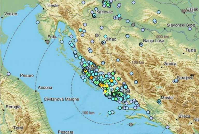 Potres magnitude 4.7 po Richteru zatresao Šibenik, seizmologinja izjavila da je riječ o novom epicentru