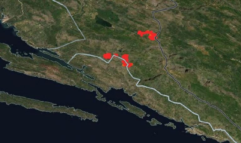 Požar na granici s BiH kraj Trnovice: stiže pojačanje s Pelješca i iz Dubrovnika
