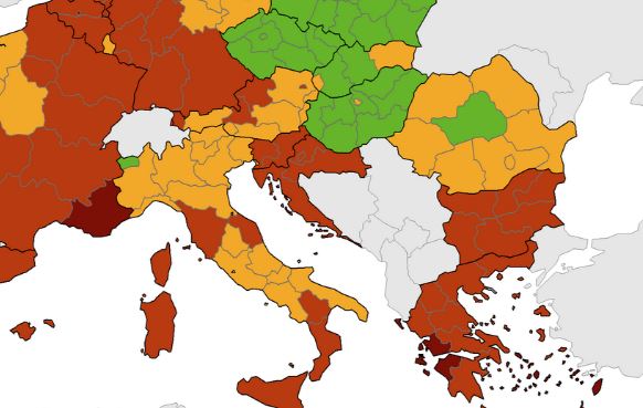 NOVA KORONA KARTA: Cijela Hrvatska je u crvenom