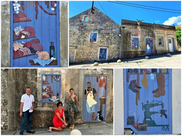Umjetnica Natasha Baković oslikala drvene zatvore na nekadašnjoj mesnici i postolarskoj radioni u Janjini