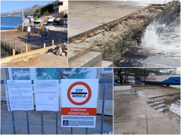 Što se događa na pomorskom dobru u Cavtatu? Devastacija ili saniranje štete od nevremena?