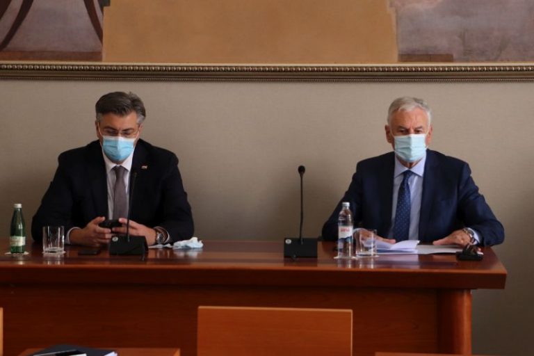 Predsjednik Vlade Plenković i ministar Marić s čelnicima JLS koji su od Vlade tražili pomoć za likvidnost