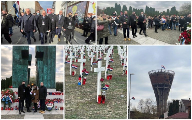 Delegacija Grada Dubrovnika u vukovarskoj Koloni sjećanja