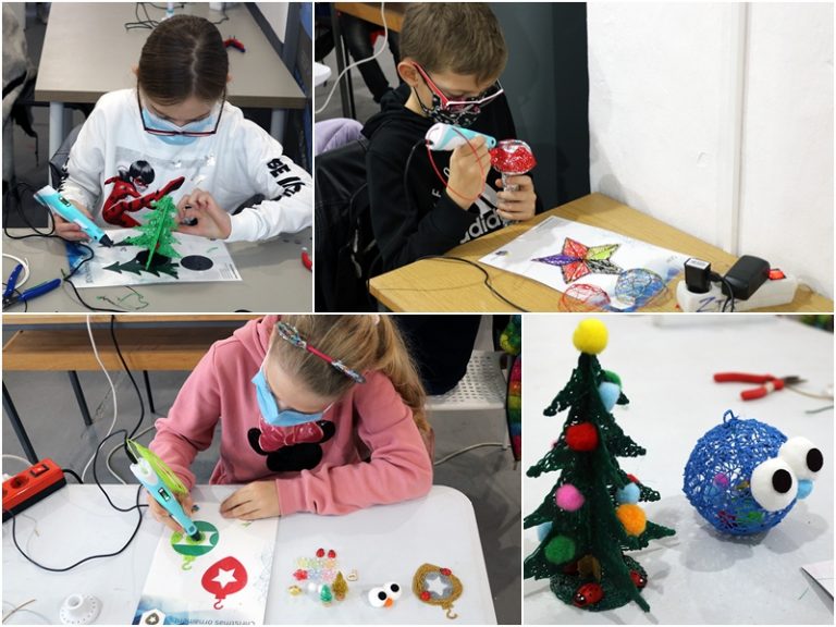 Mališani 3D olovkom crtali božićne ukrase