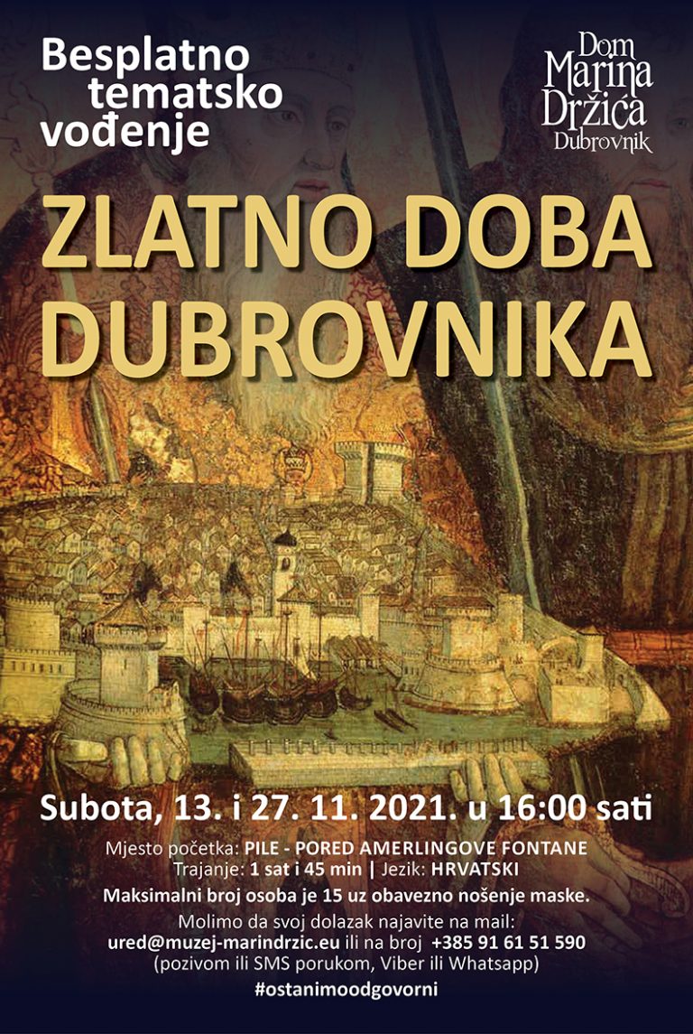 Besplatno tematsko vođenje “Zlatno doba Dubrovika”