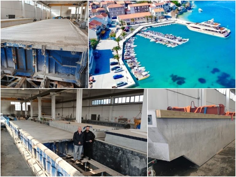 KORČULA Završena izrada pontona za komunalnu luku Račišće