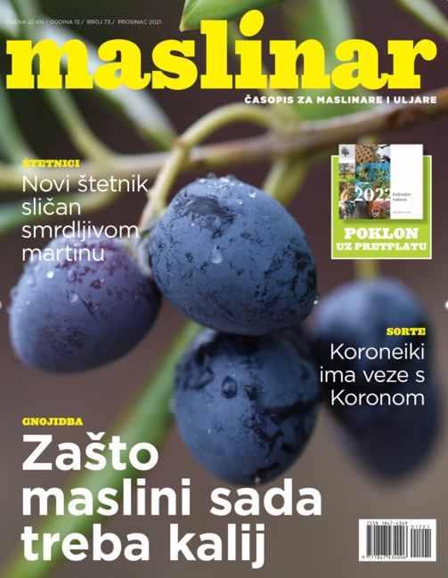 U novom broju najboljeg maslinarskog časopisa “Maslinar” pročitajte!