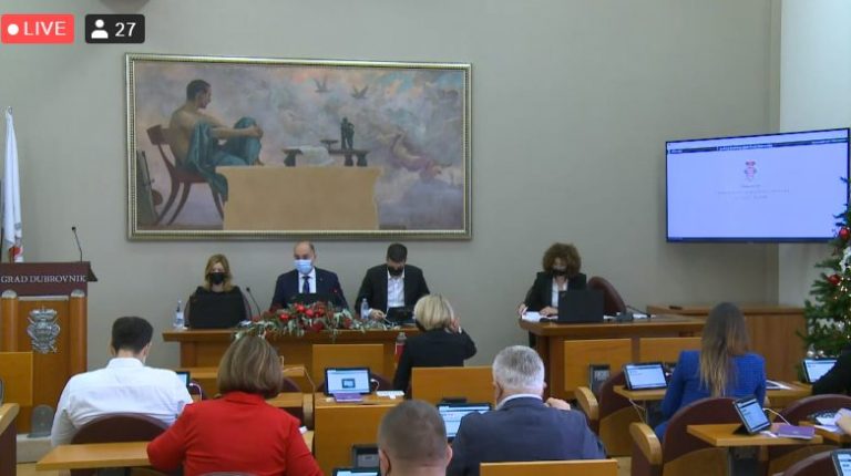 VIDEO – SNIMKA: Nastavak 7. sjednice Gradskog vijeća Grada Dubrovnika