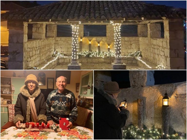 Bračni par Glumac, sa 72 godine bračnog zajedništva, upalio 4. adventsku svijeću na Lastovu