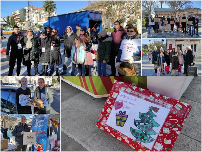Završila 15. akcija „Podijelimo radost Božića“, kamion s pomoći krenuo prema Glini