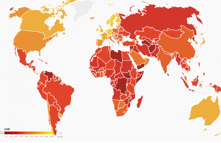 Transparency Internatiol objavio je godišnje izvješće o percepciji korupcije