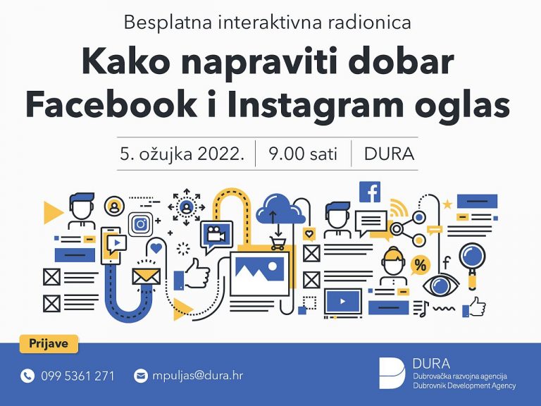 Besplatna radionica “Kako napraviti dobar Facebook i Instagram oglas“