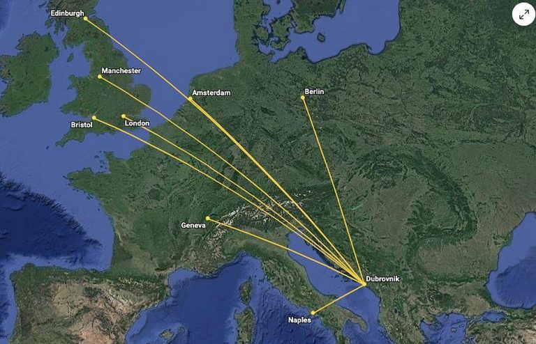 Britanski EasyJet krajem ožujka najavio 8 međunarodnih linija iz Dubrovnika