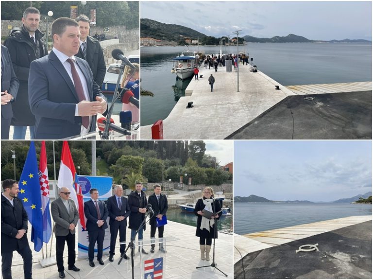 Završena rekonstruirana riva na Kalamoti, ministar Butković najavio gradnju broda za Elafite
