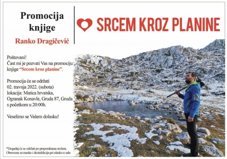 VEČERAS NA GRUDI: prilika da upoznate Ranka Dragičevića koji je prohodao 1100 km Via Adriatice za djecu s poteškoćama