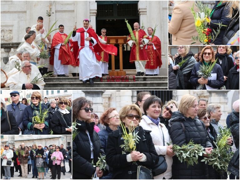 FOTO: Palmana nedjelja u Gradu – biskup blagoslovio pome i masline