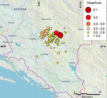TLO SE TRESE: od prvog jakog potresa zabilježeno ih je 100-tinjak magnitude veće od 2