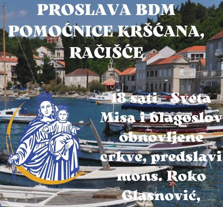 Blagoslov obnovljene crkve u Račišću