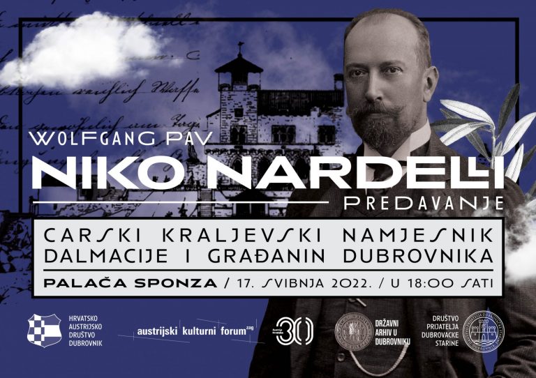 U SPONZI Predavanje dr.sc. Wolfganga Pava s temom Niko Nardelli – Carski kraljevski namjesnik Dalmacije i građanin Dubrovnik