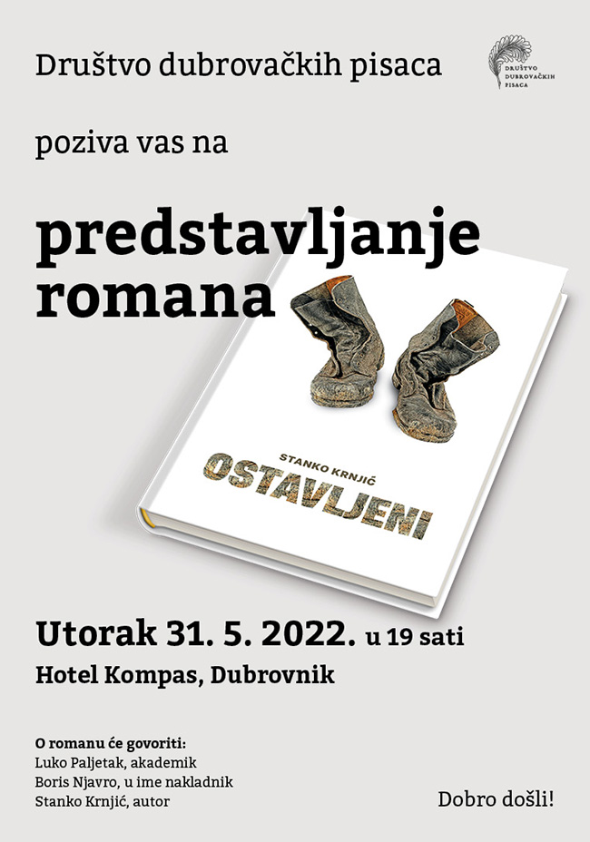 Predstavljanje romana „Ostavljeni“ Stanka Krnjića