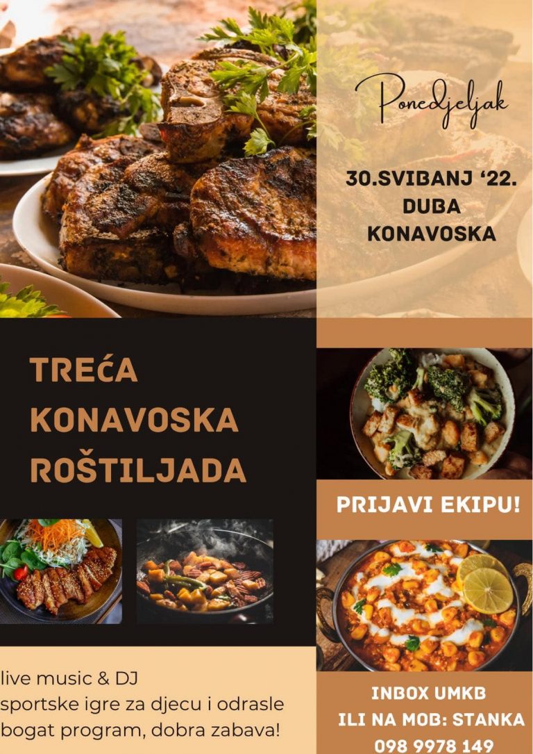 U Dubu Konavosku se vraća roštiljada! Čeka vas dobar pjat, zabava i za male i za velike!