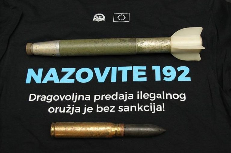 Građani predali topovske projektile, revolver i 255 komada streljiva