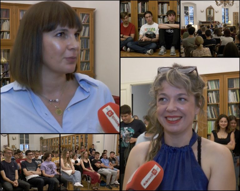 Pomorci i ekonomisti zadnji dan škole u knjižnici s Ivanom Bodrožić