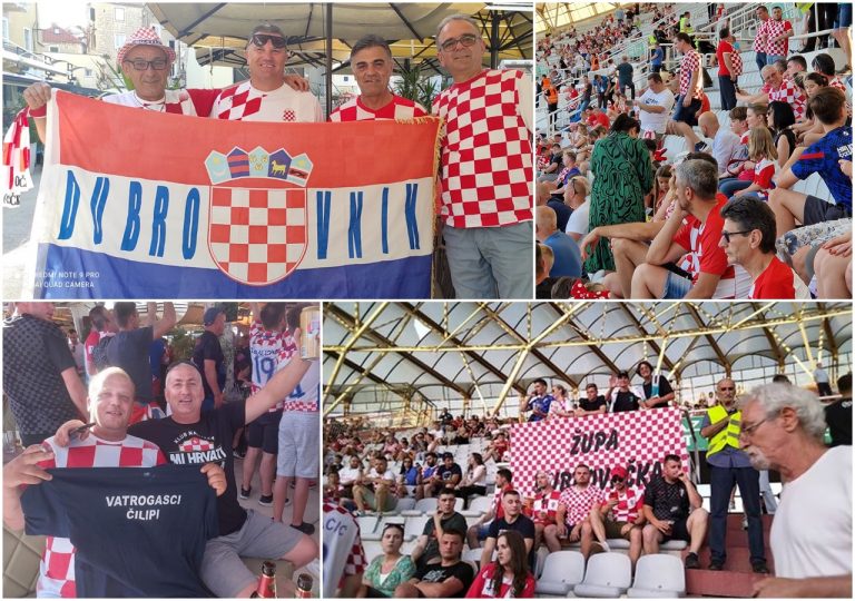 FOTO/HRVATSKA-FRANCUSKA (1-1): Dubrovčani, Konavljani i Župljani navijali na Poljudu