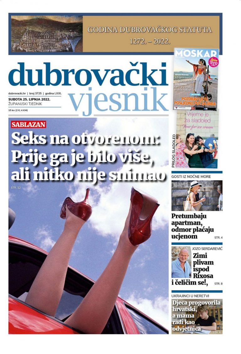 U novom broju Dubrovačkog vjesnika pročitajte!