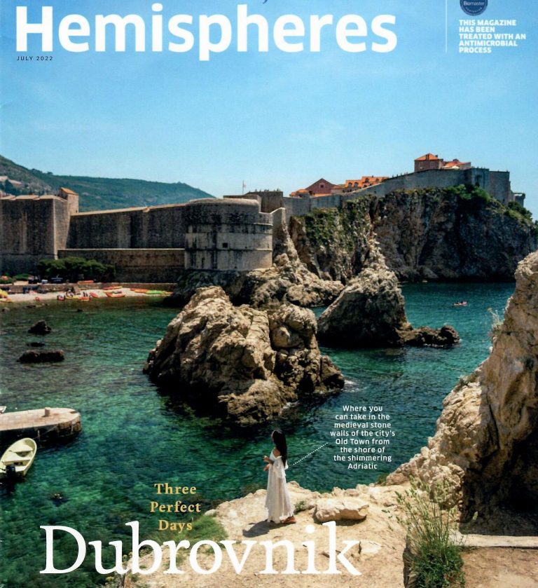 Dubrovnik na naslovnici srpanjskog izdanja inflight magazina United Airlinesa