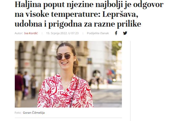 Mlada Dubrovkinja privukla pažnju fotografa na zagrebačkoj špici