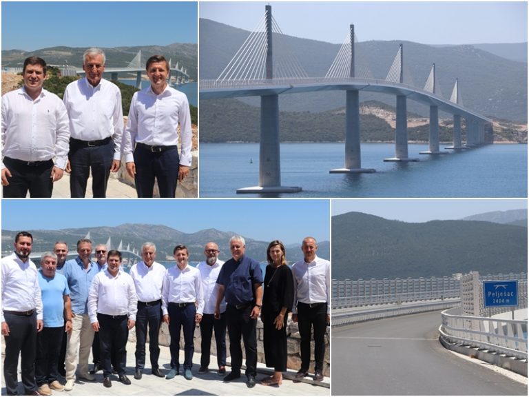 MINISTRI U OBILASKU “Sve ide po planu, otvaranje Pelješkog mosta 26. srpnja”