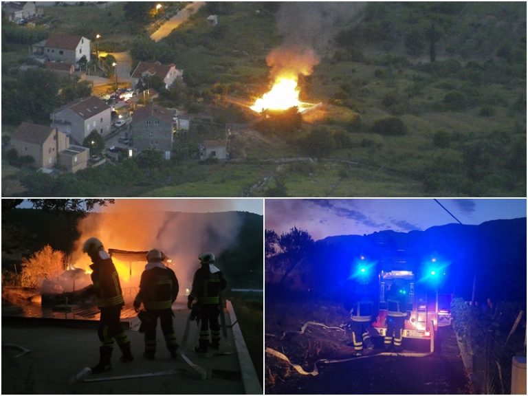 Zapalila se mobilna kućica u Komolcu, na intervenciji sedam vatrogasaca