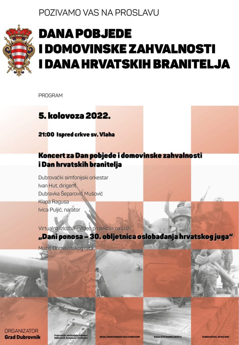 Proslava Dana pobjede i domovinske zahvalnosti i Dana hrvatskih branitelja na Stradunu