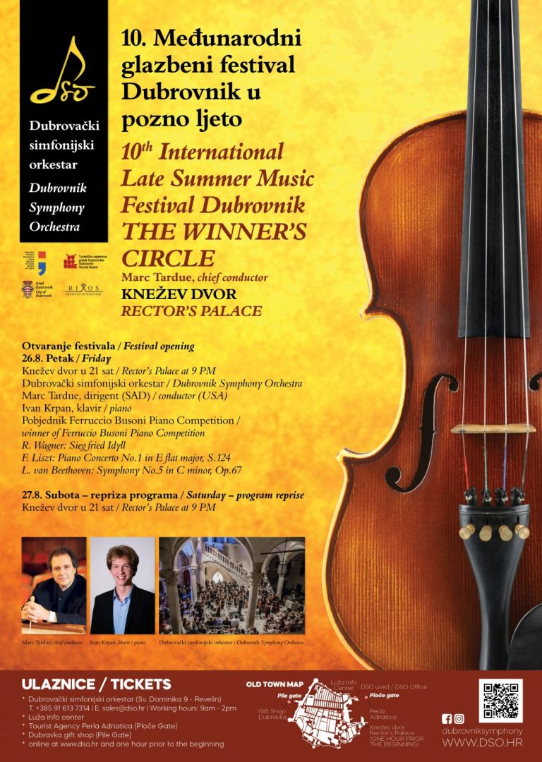 Koncert otvaranja X. festivala Dubrovnik u pozno ljeto u petak u Dvoru