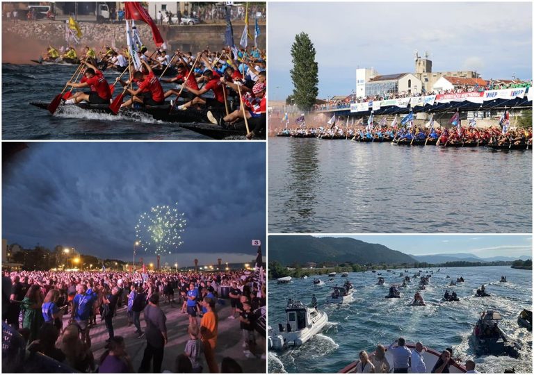 FOTO: 25. Maraton lađa -Domagojev štit napušta Neretvu i privremeno seli u Zagreb